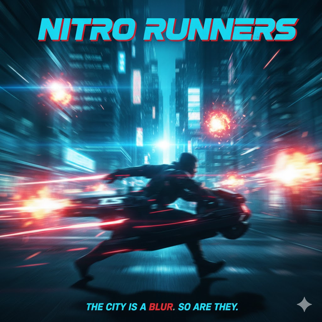 Fast paced action abstraction with city lights